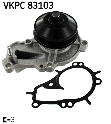 Vodné čerpadlo, chladenie motora SKF